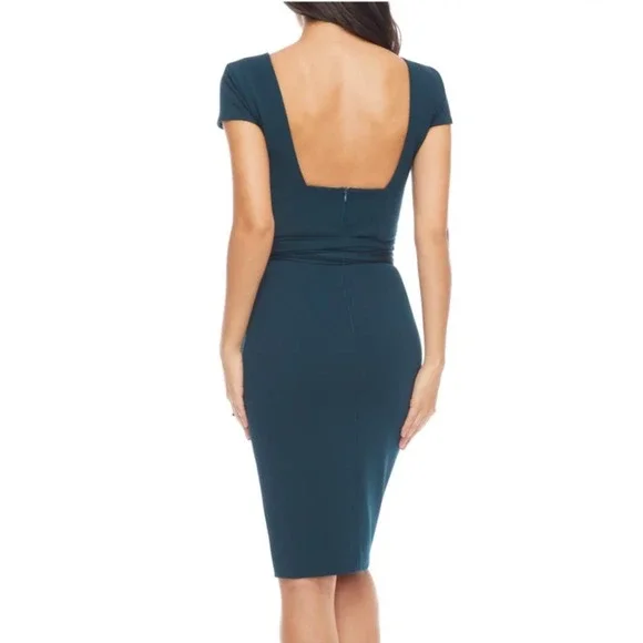 DRESS THE POPULATION Dana Wrap Waist Cocktail Dress - Picture 2 of 9